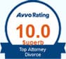 Avvo Rating 10.0 superb top attorney divorce