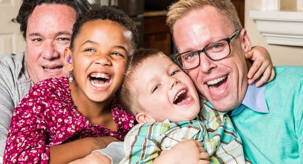 Same-sex couple with kids